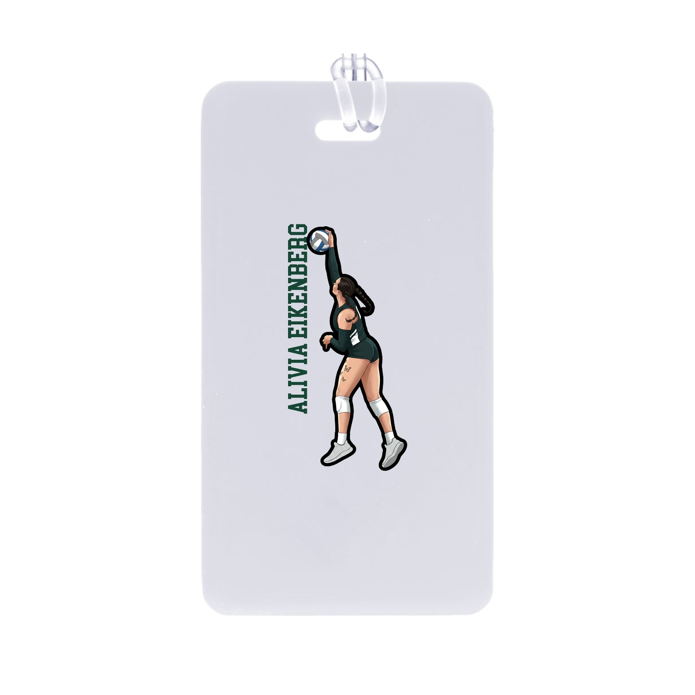 Bag Tag — Name Vertical in Classic