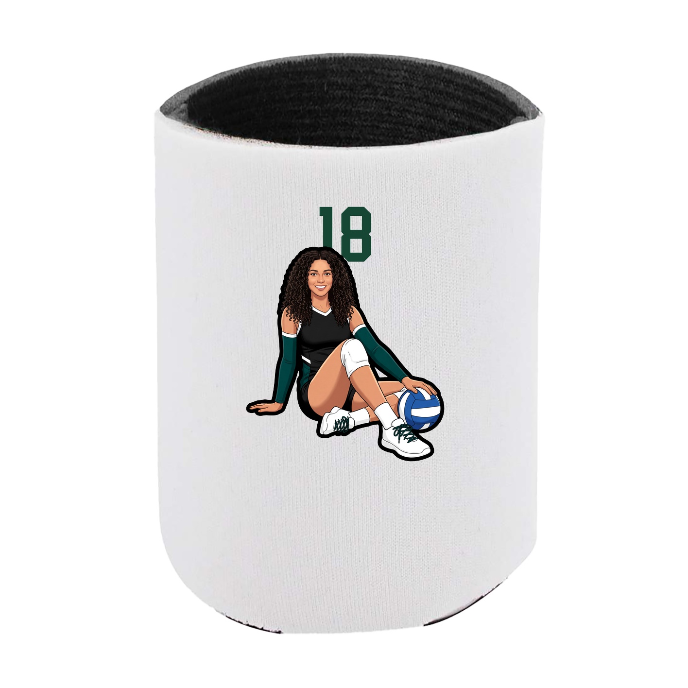 Can Holder — Number Top in White