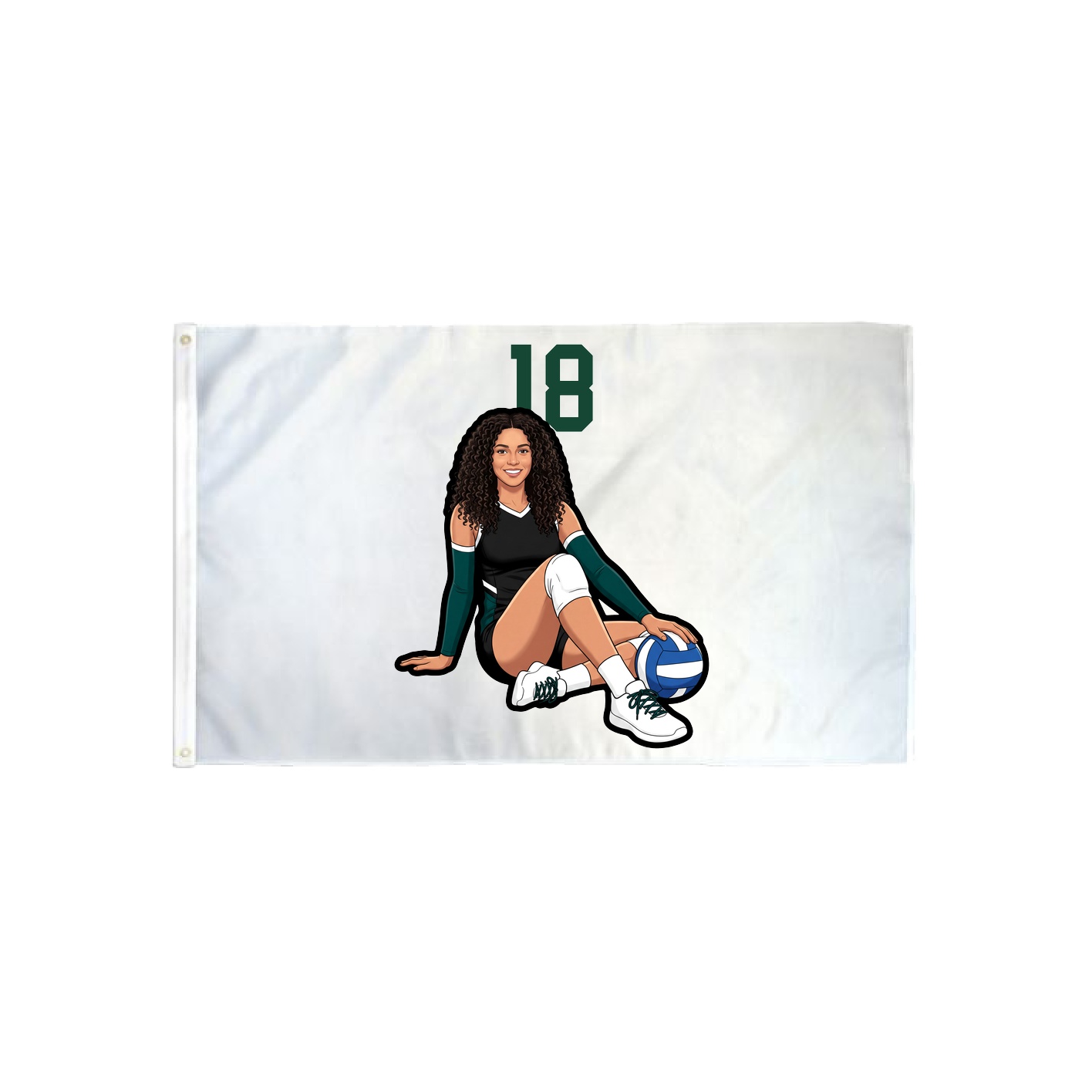 3x5 Flag — Number Top in Classic