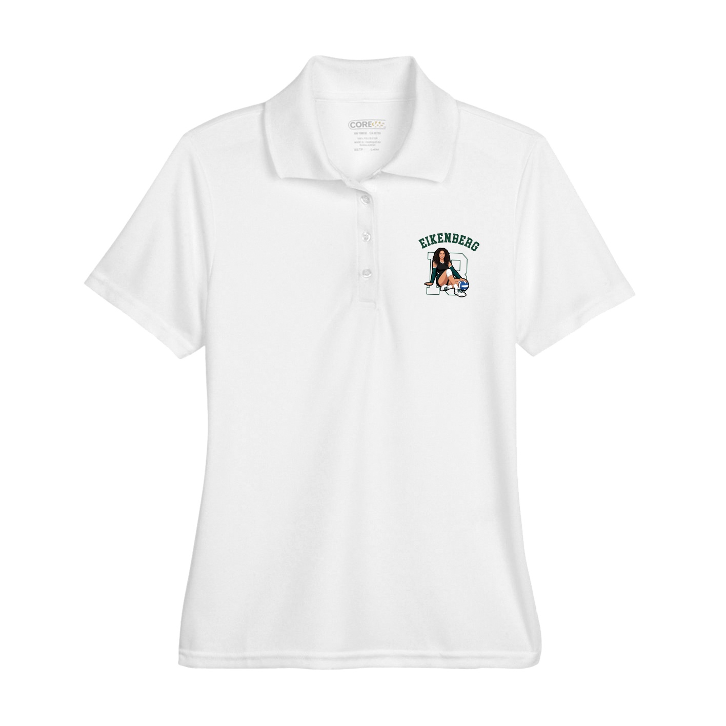 Womens Performance Polo — Shirsey Arch in White