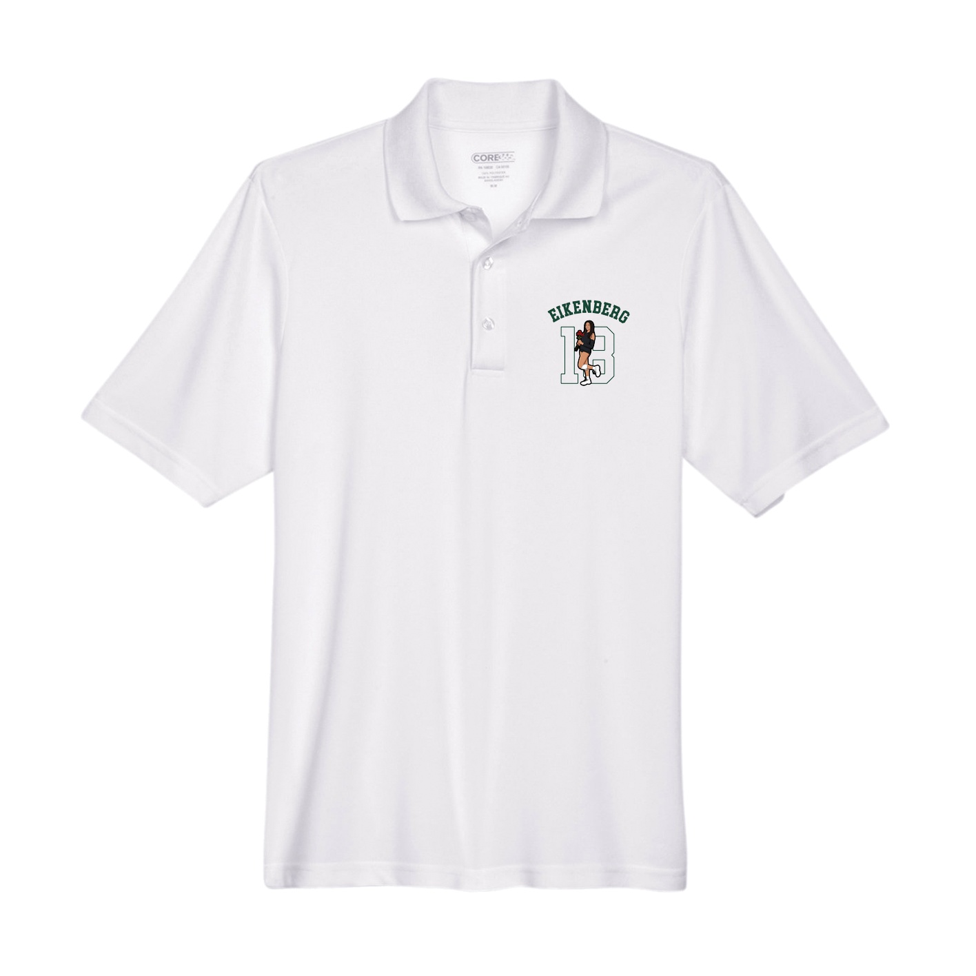 Performance Polo — Shirsey Arch in White