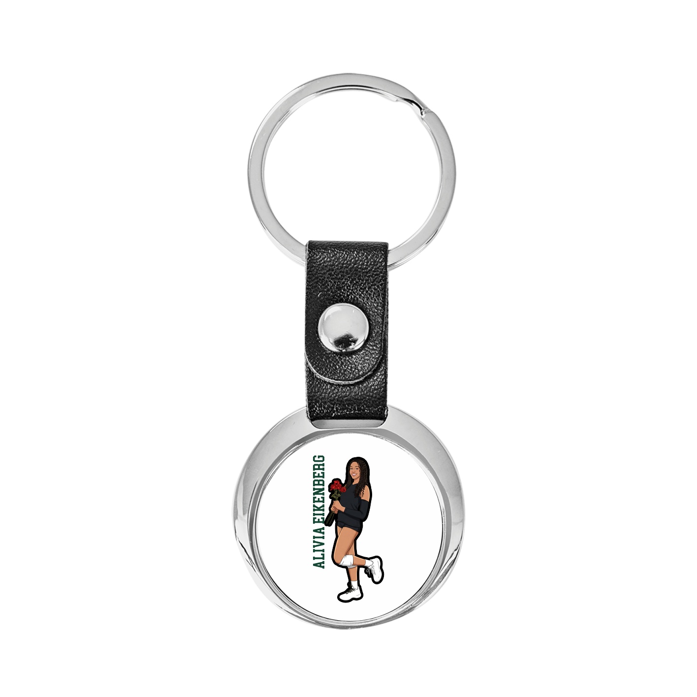 Key Chain — Name Vertical in Classic