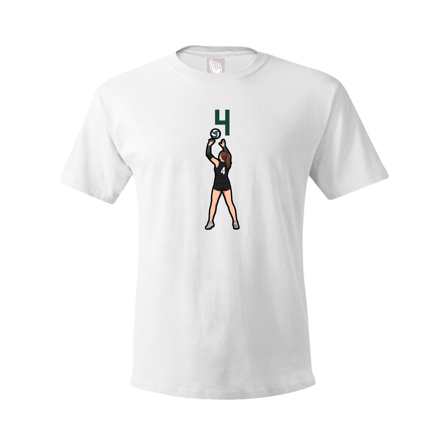 Tee — Number Top in White