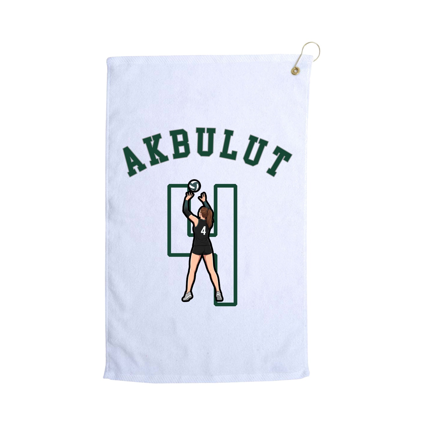 Golf Towel — Shirsey Arch in White