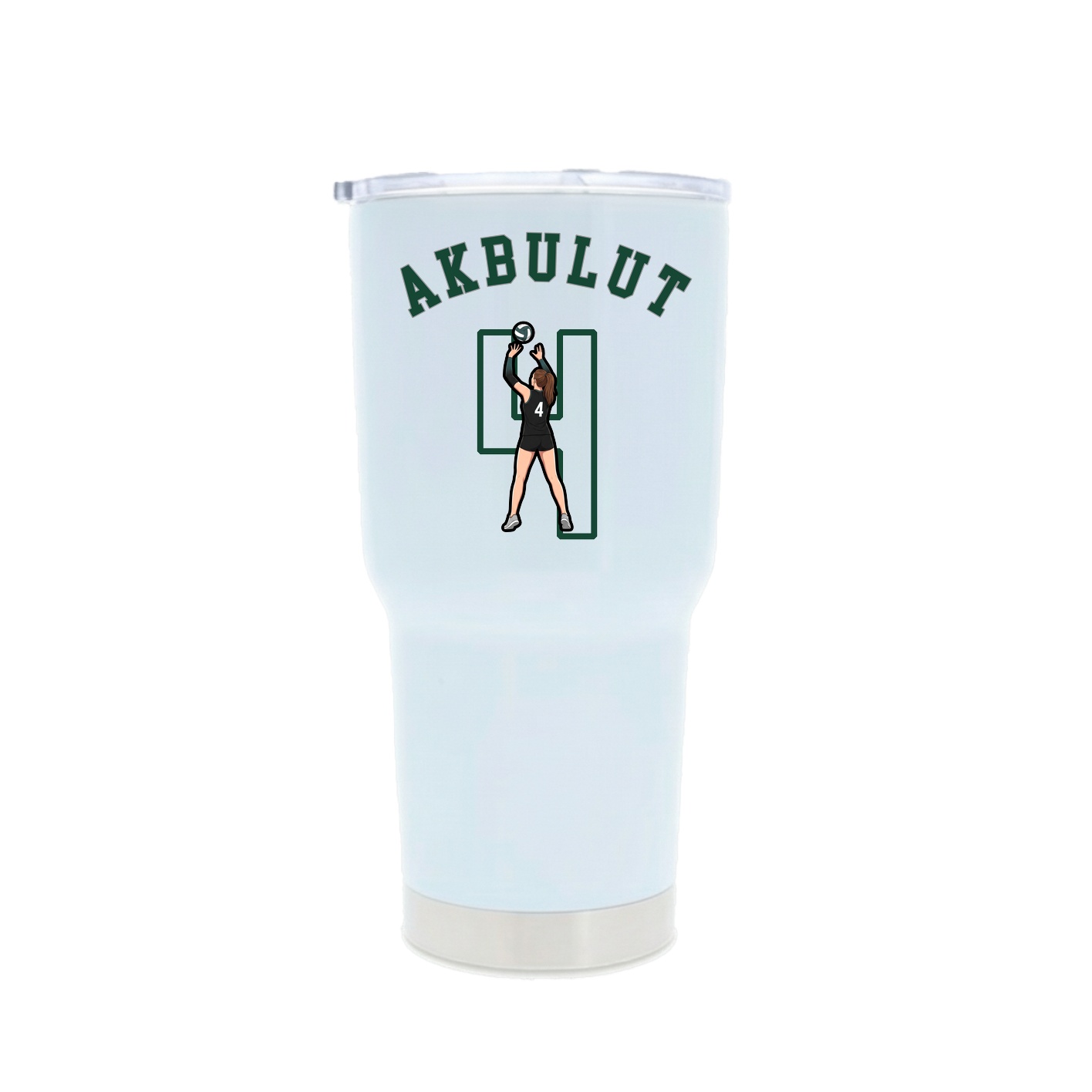 30oz Stainless Steel Tumbler — Shirsey Arch in White