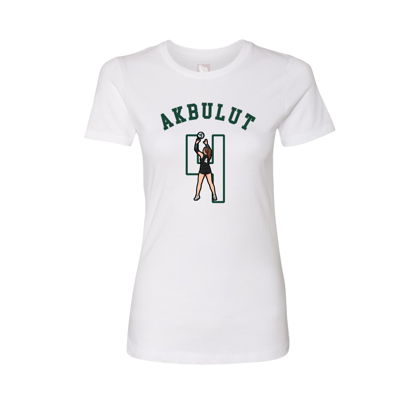Fitted Women's Tee — Shirsey Arch in White