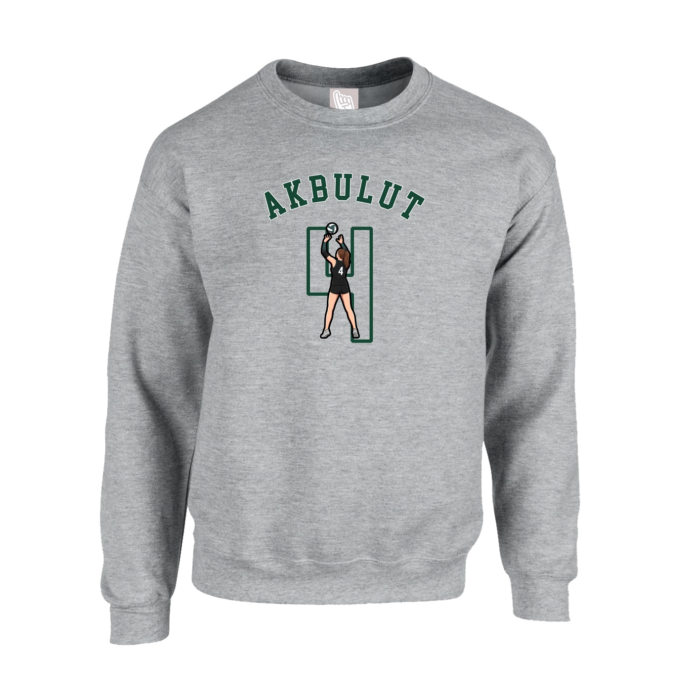 Fleece Crew — Shirsey Arch in Grey
