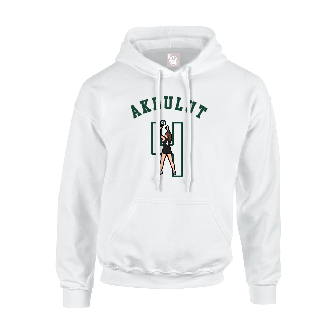 Youth Hoodie — Shirsey Arch in White