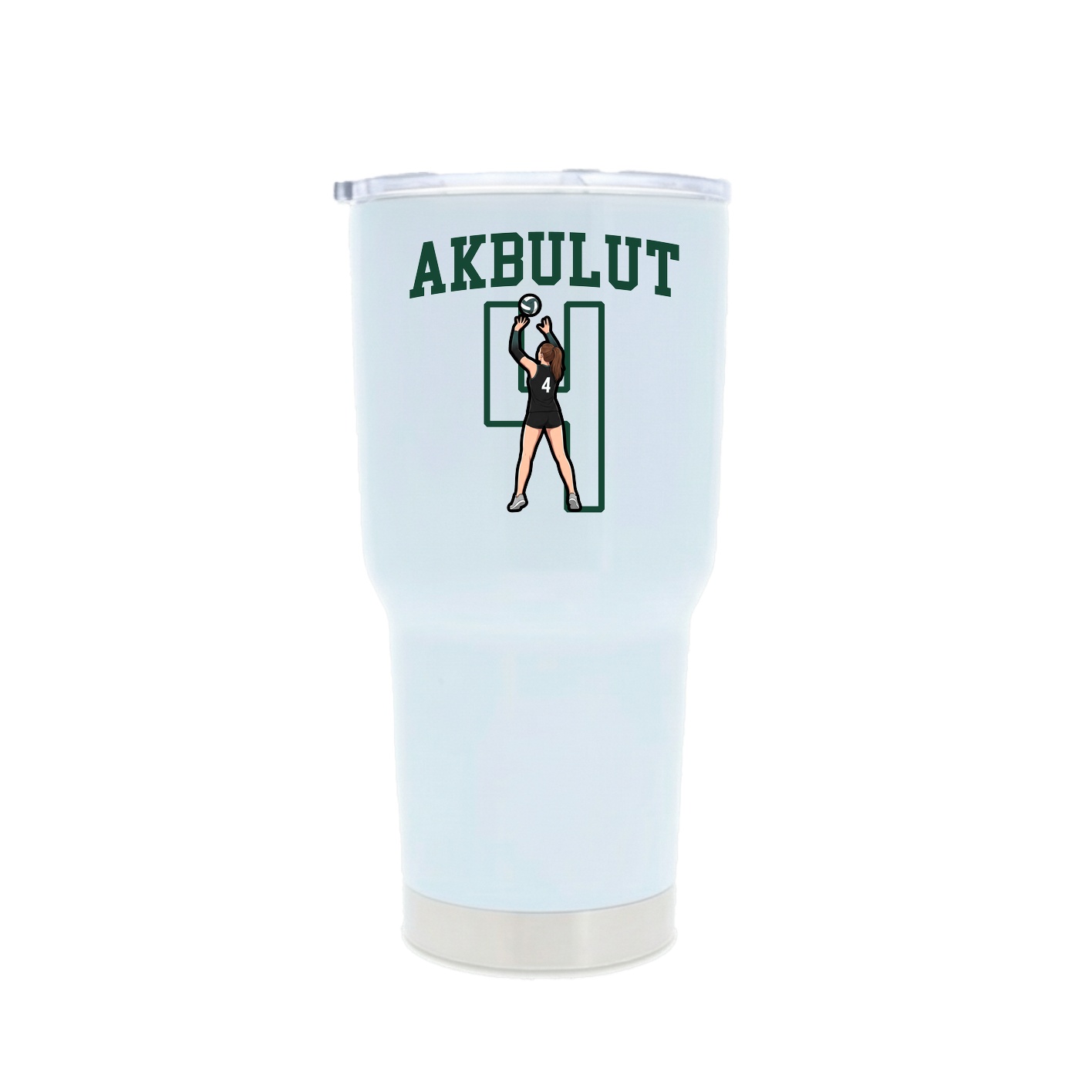 30oz Stainless Steel Tumbler — Shirsey in White