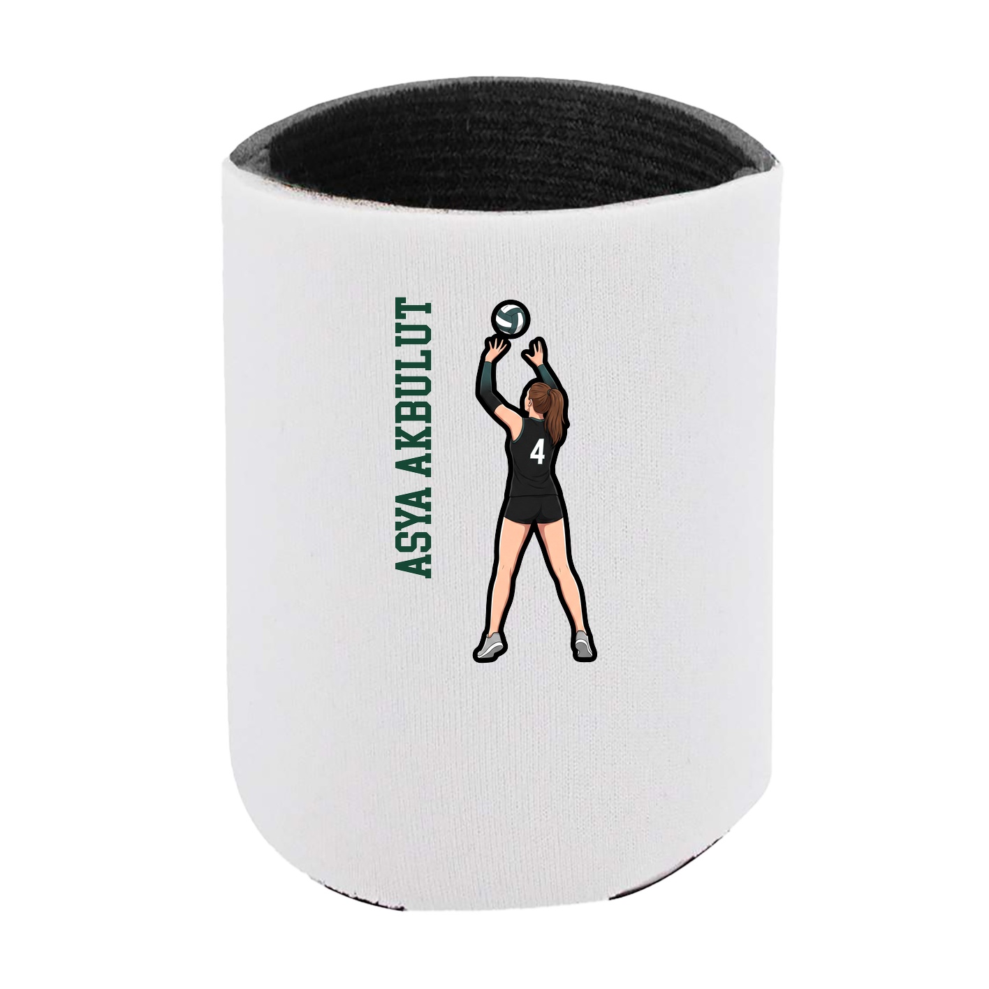Can Holder — Name Vertical in White