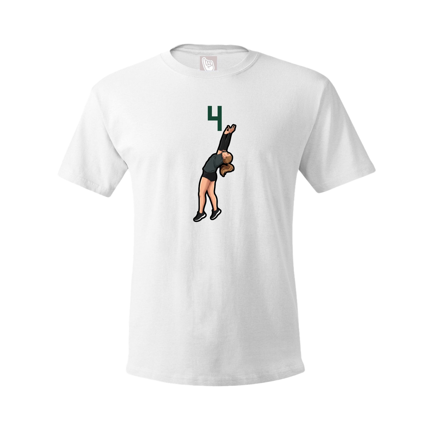 Tee — Number Top in White