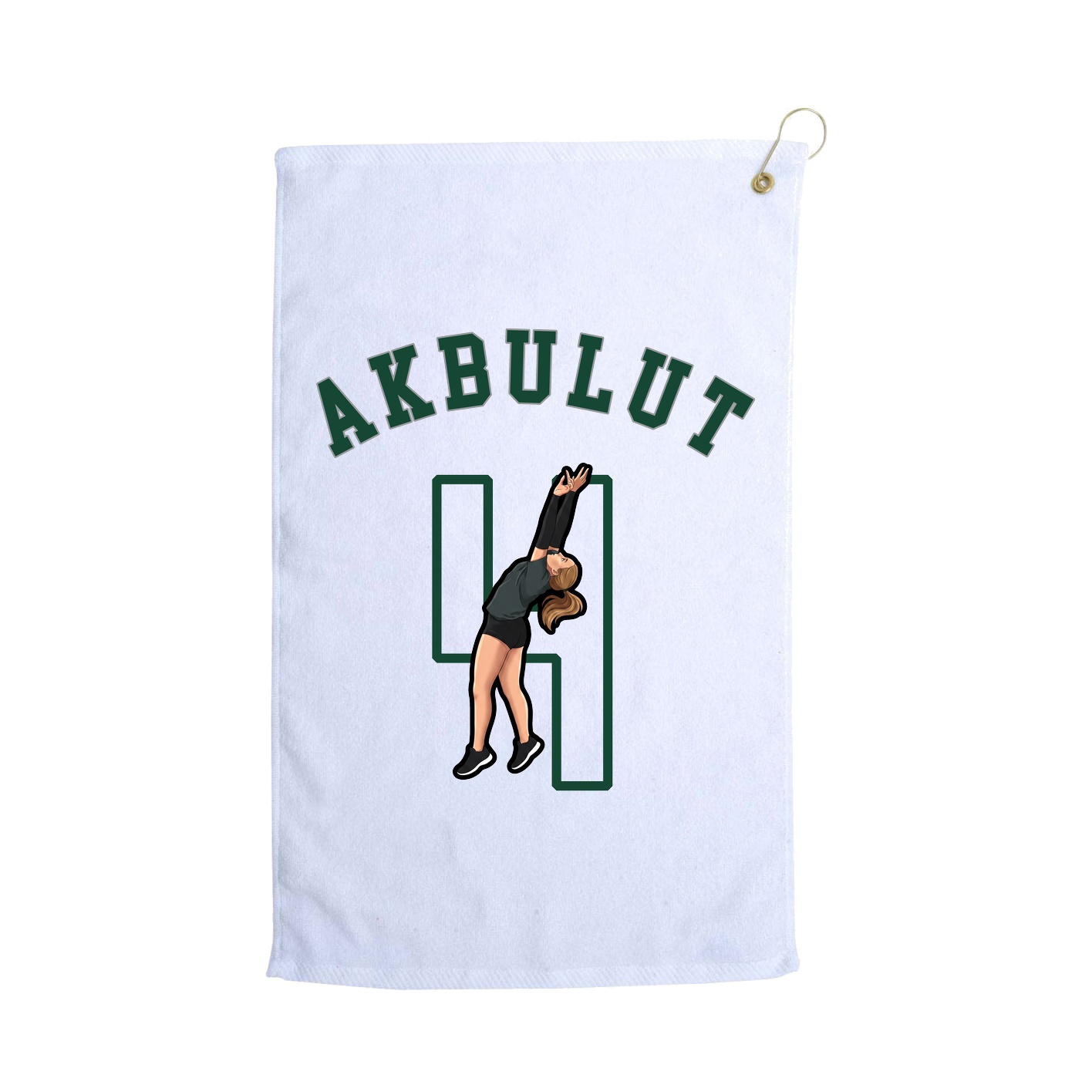 Golf Towel — Shirsey Arch in White
