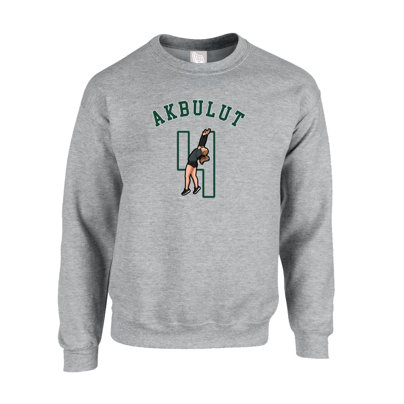 Fleece Crew — Shirsey Arch in Grey