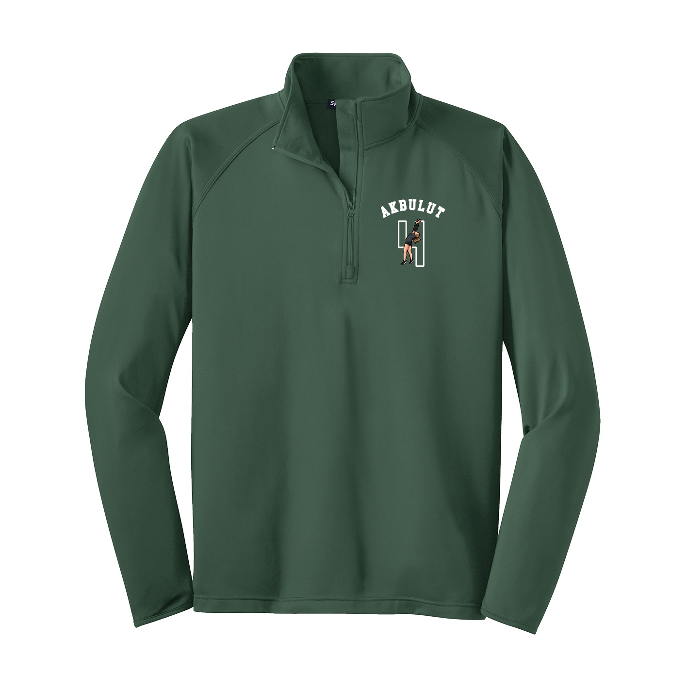 Q-Zip Pullover — Shirsey Arch in Green