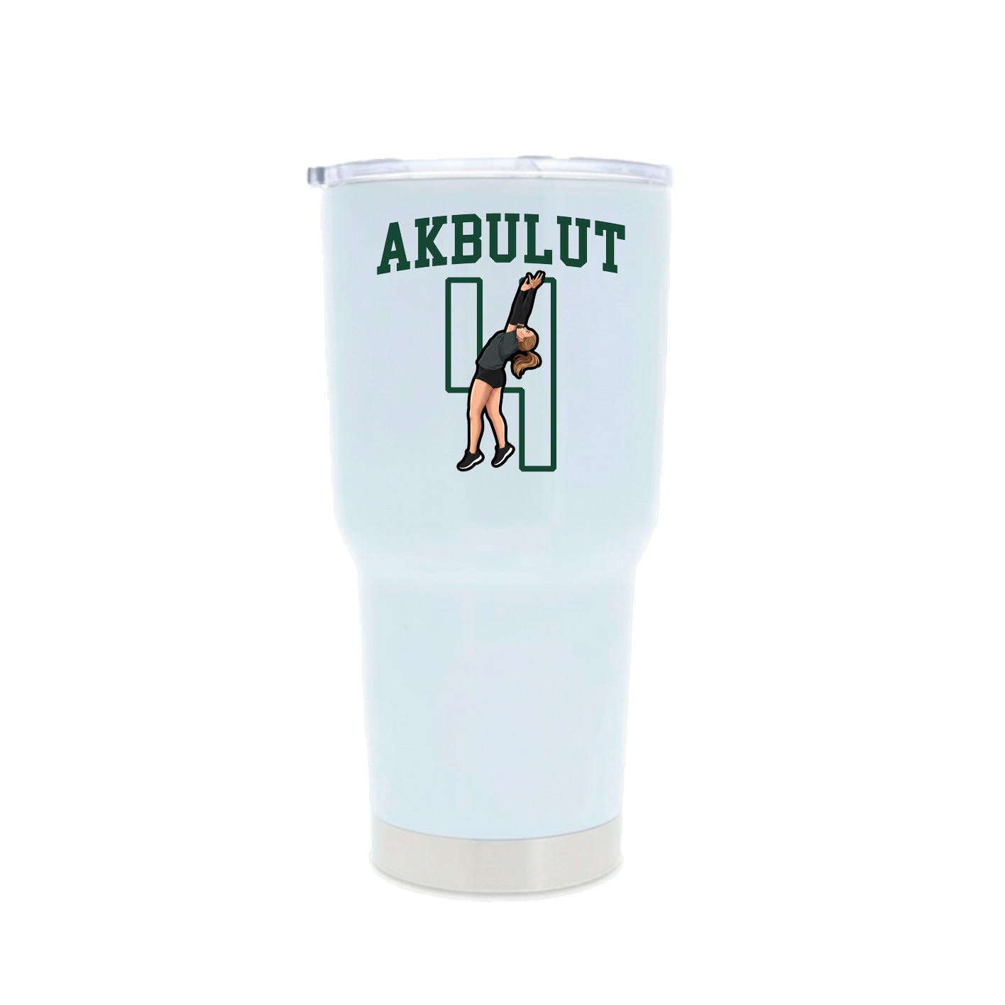 30oz Stainless Steel Tumbler — Shirsey in White
