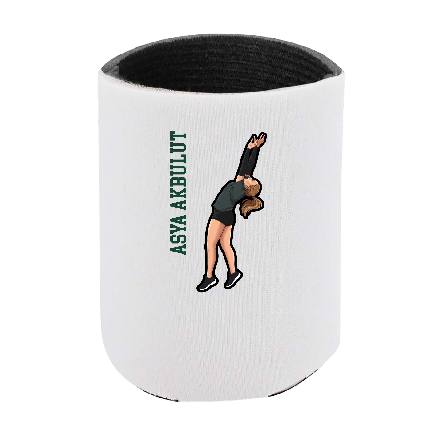 Can Holder — Name Vertical in White