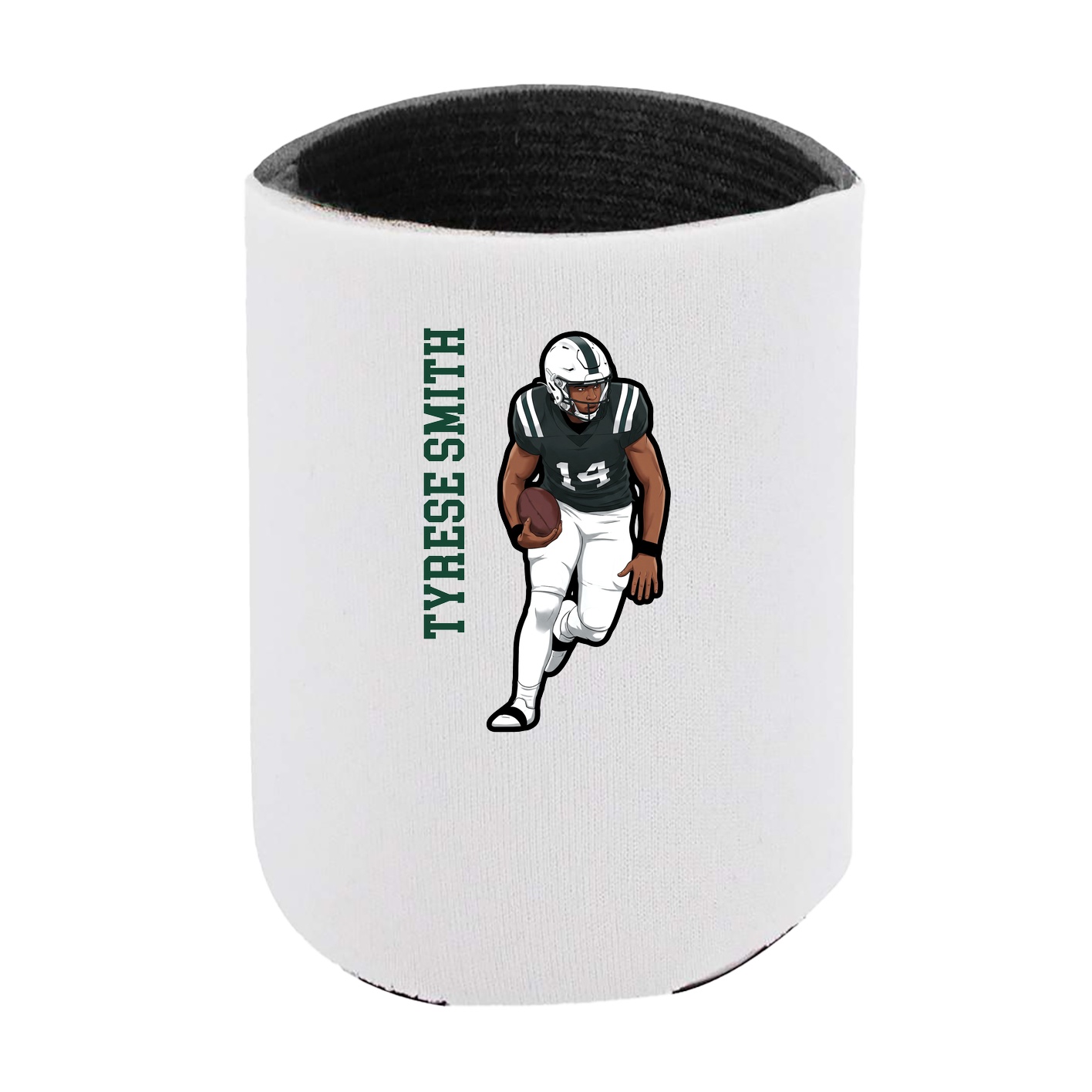 Can Holder — Name Vertical in White