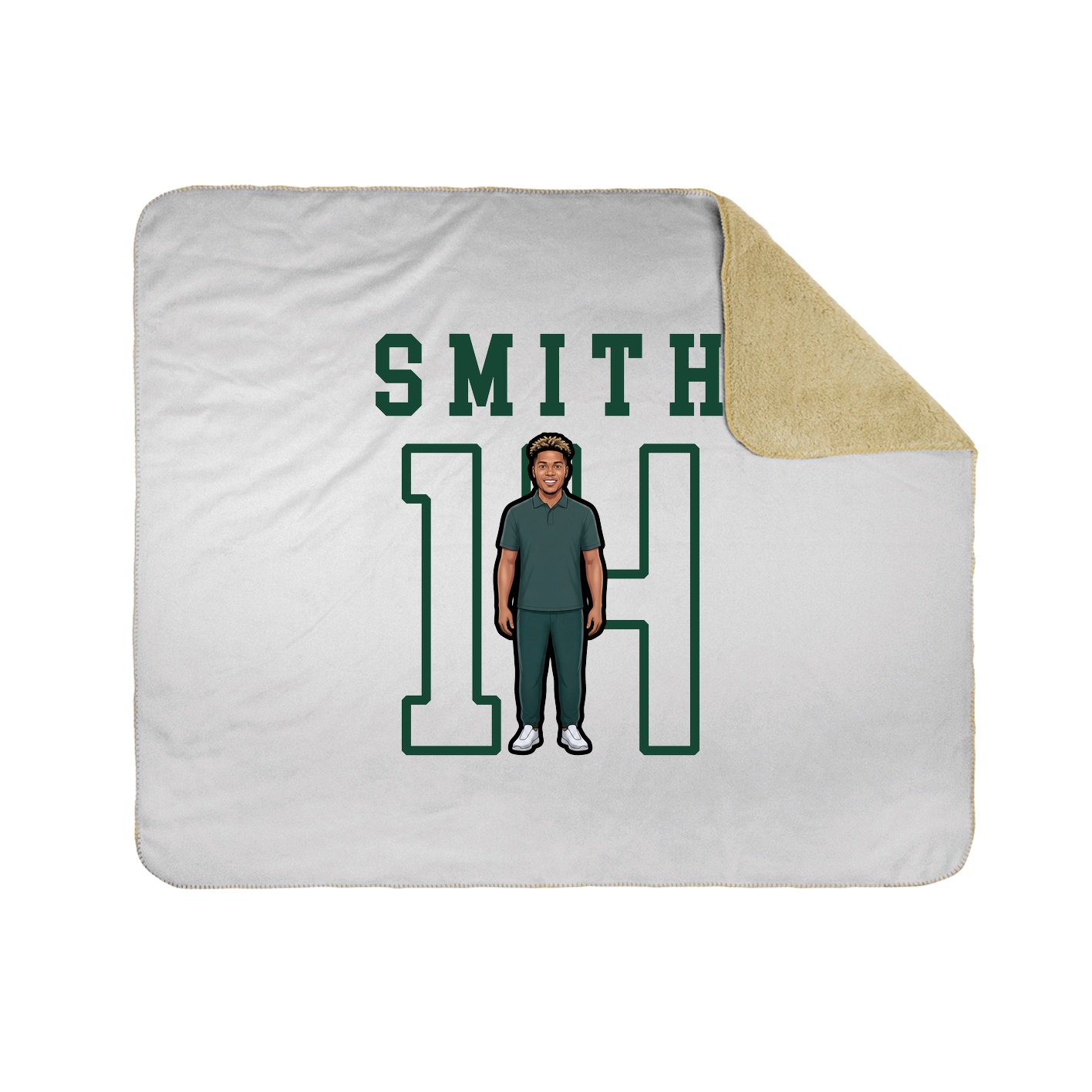 Throw Blanket — Shirsey in White