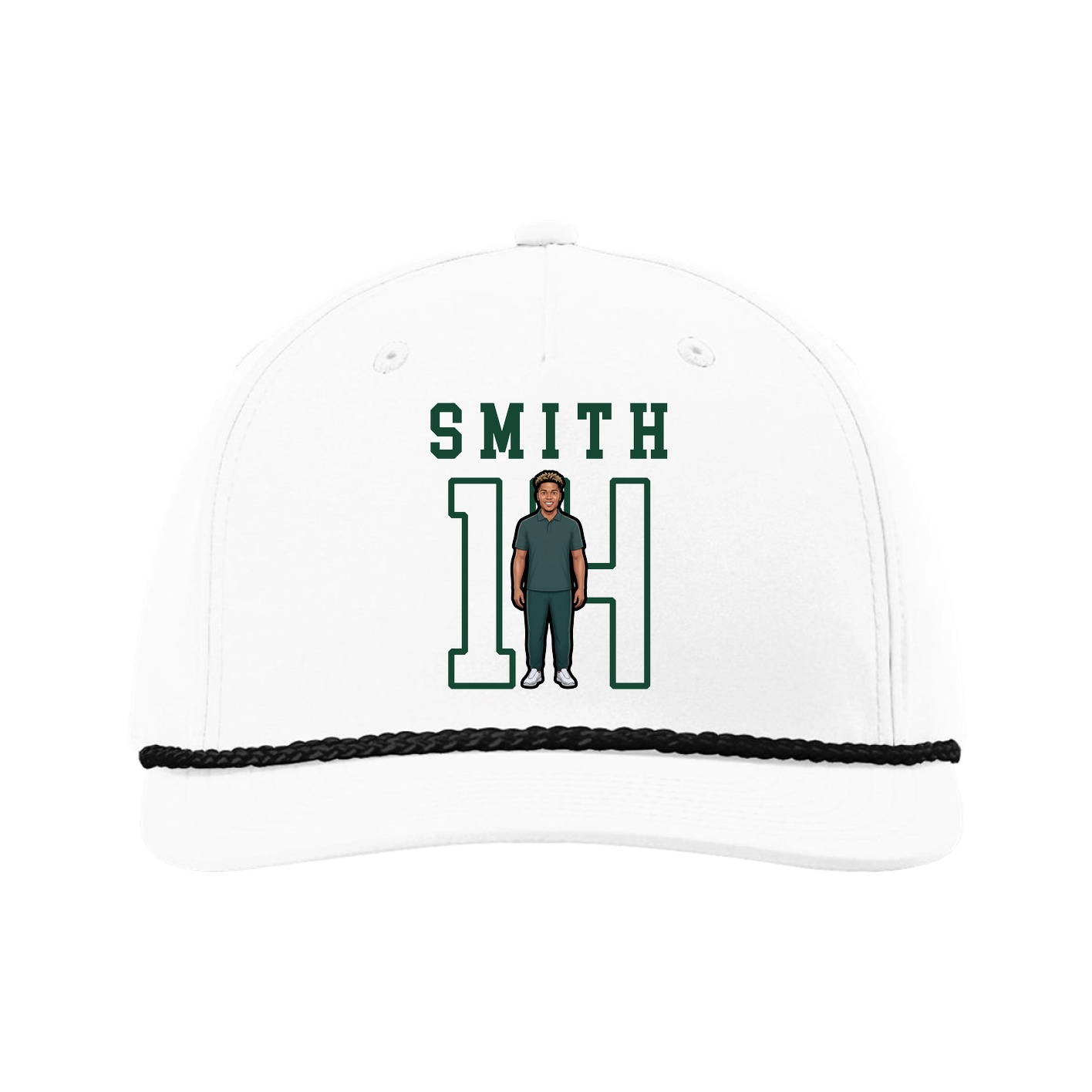 Five-Panel Classic Rope Cap — Shirsey in White