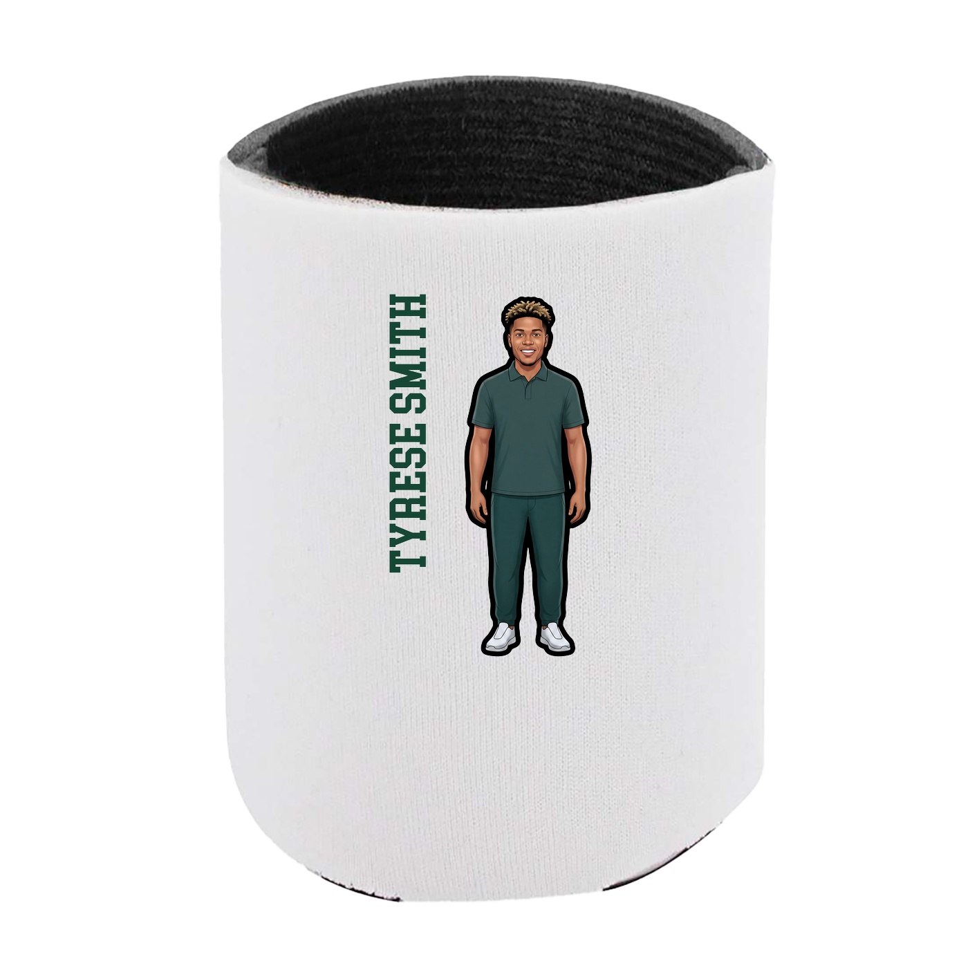Can Holder — Name Vertical in White