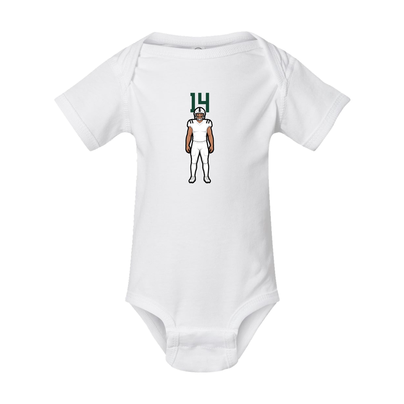 Baby Onesie — Number Top in White