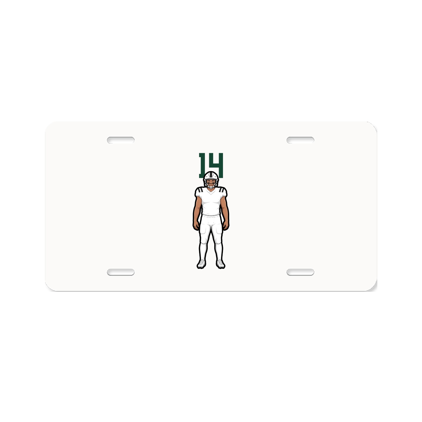 License Plate — Number Top in Classic