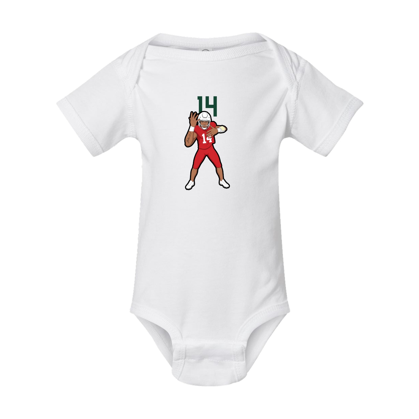 Baby Onesie — Number Top in White