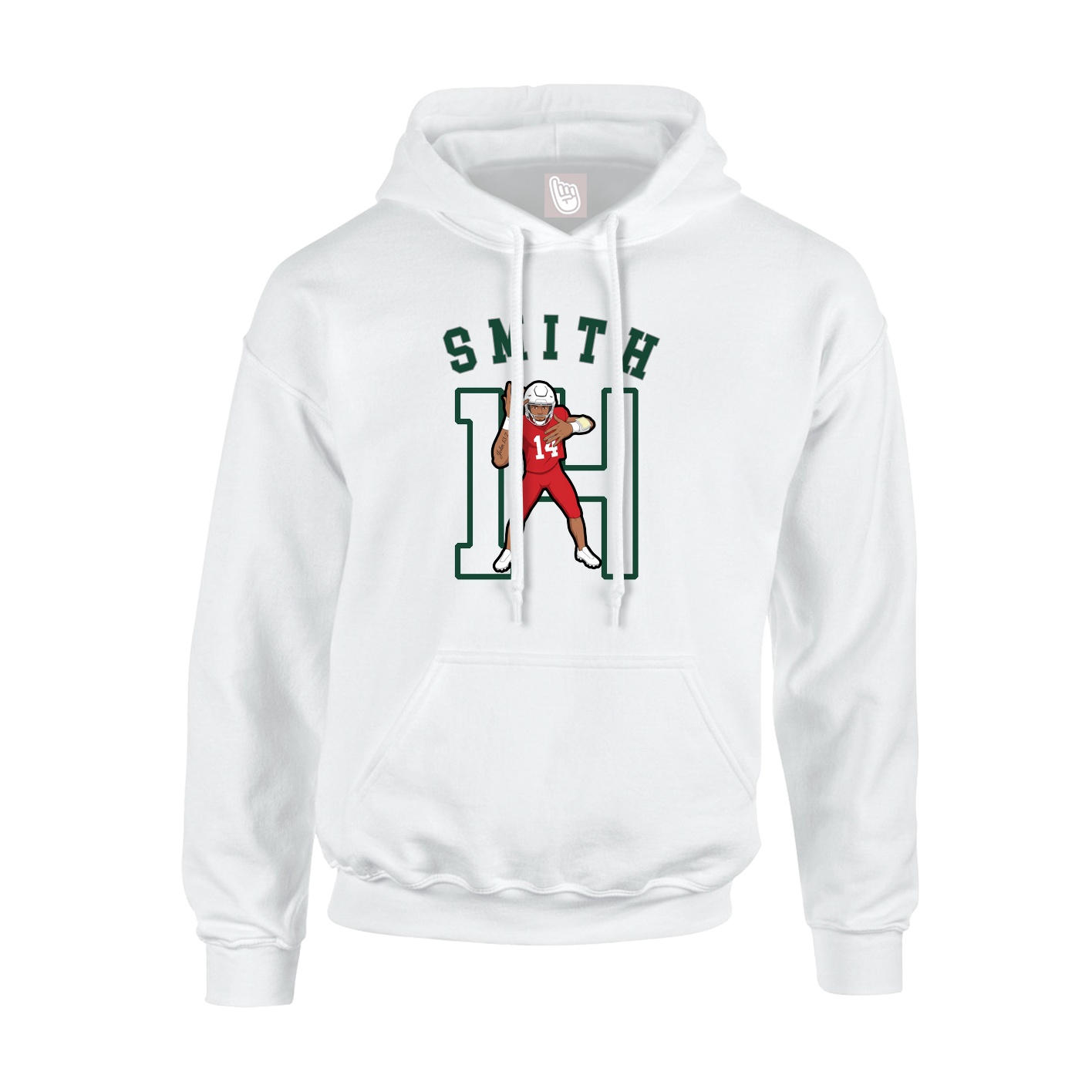 Hoodie — Shirsey Arch in White
