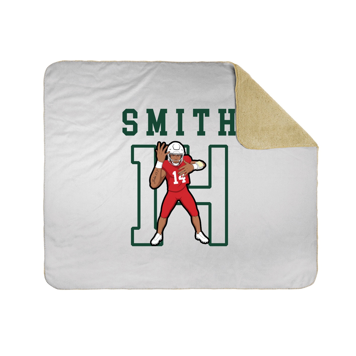 Throw Blanket — Shirsey in White