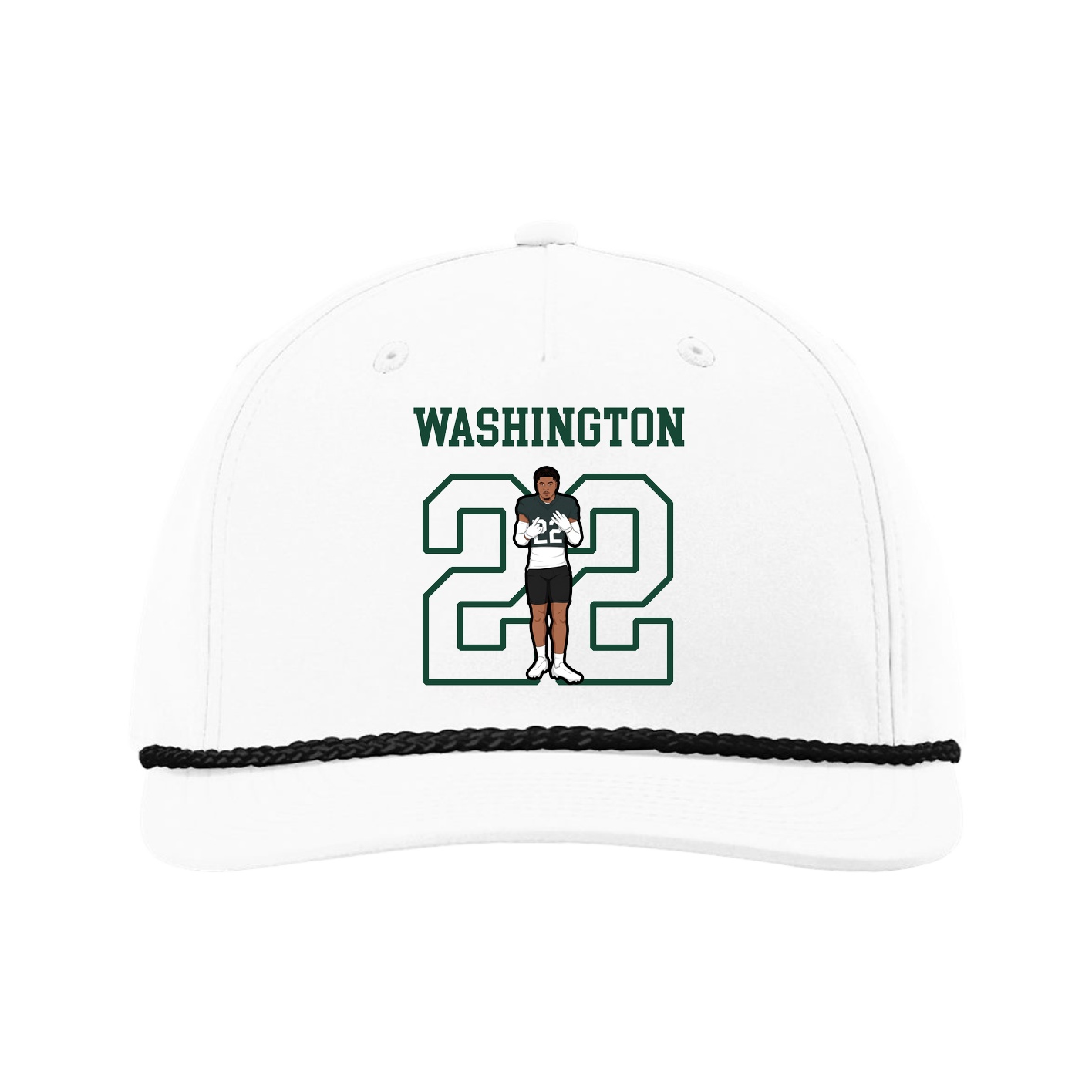 Five-Panel Classic Rope Cap — Shirsey in White