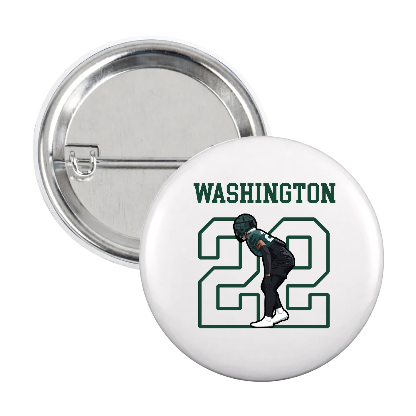 Game Day Button — Shirsey in White
