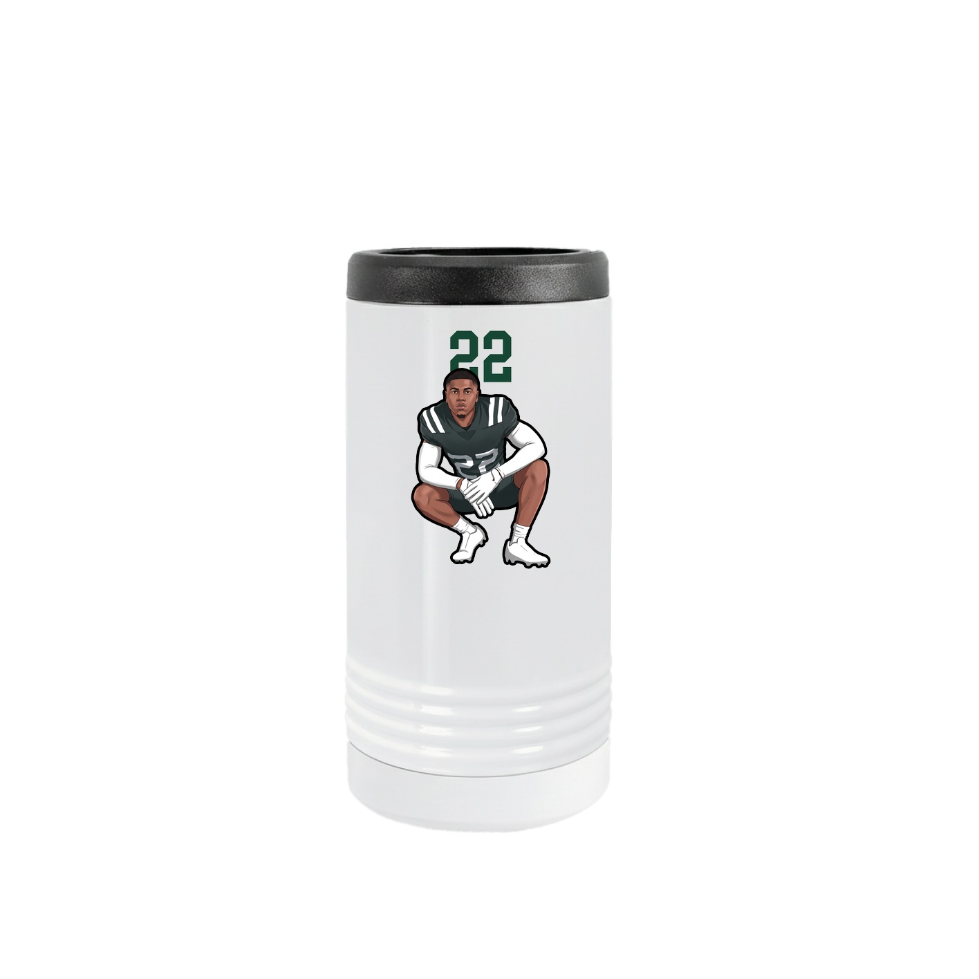 Slim Beverage Holder — Number Top in White