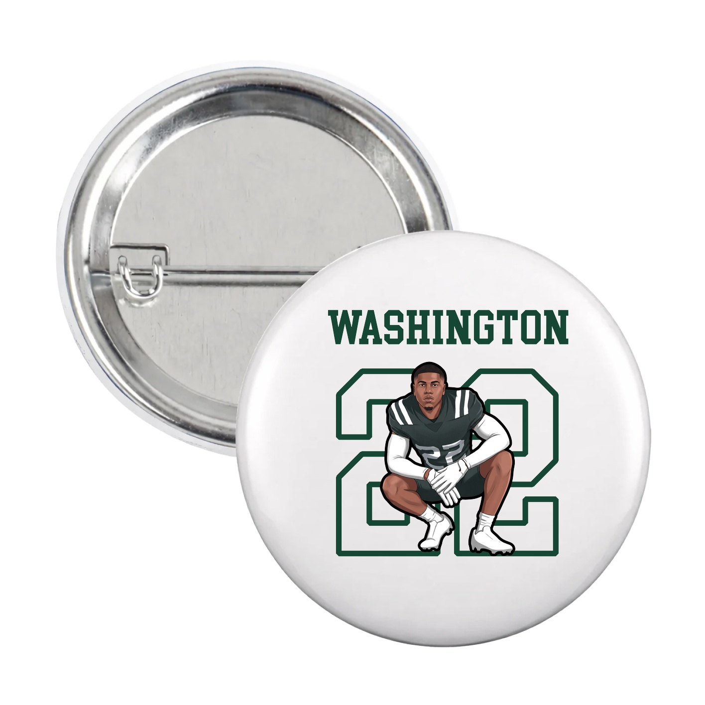Game Day Button — Shirsey in White