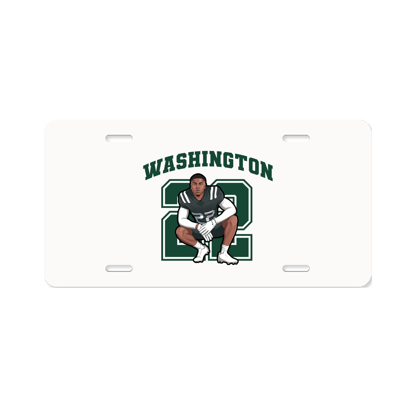 License Plate — Number in Classic