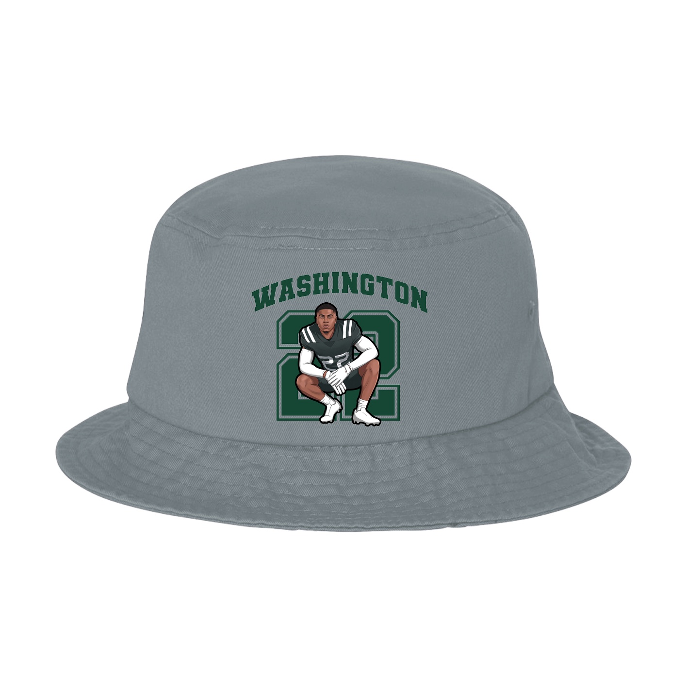 Bucket Cap — Number in Grey