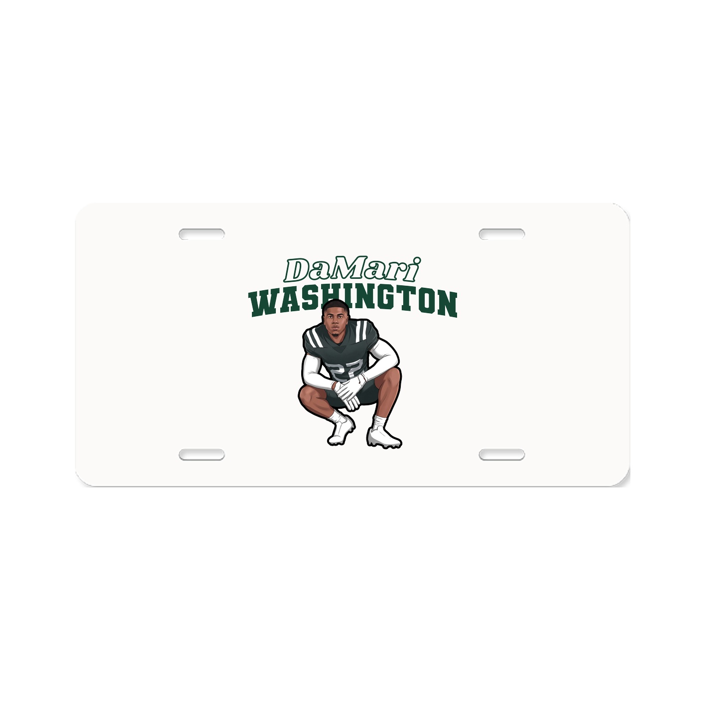 License Plate — Name Arch in Classic