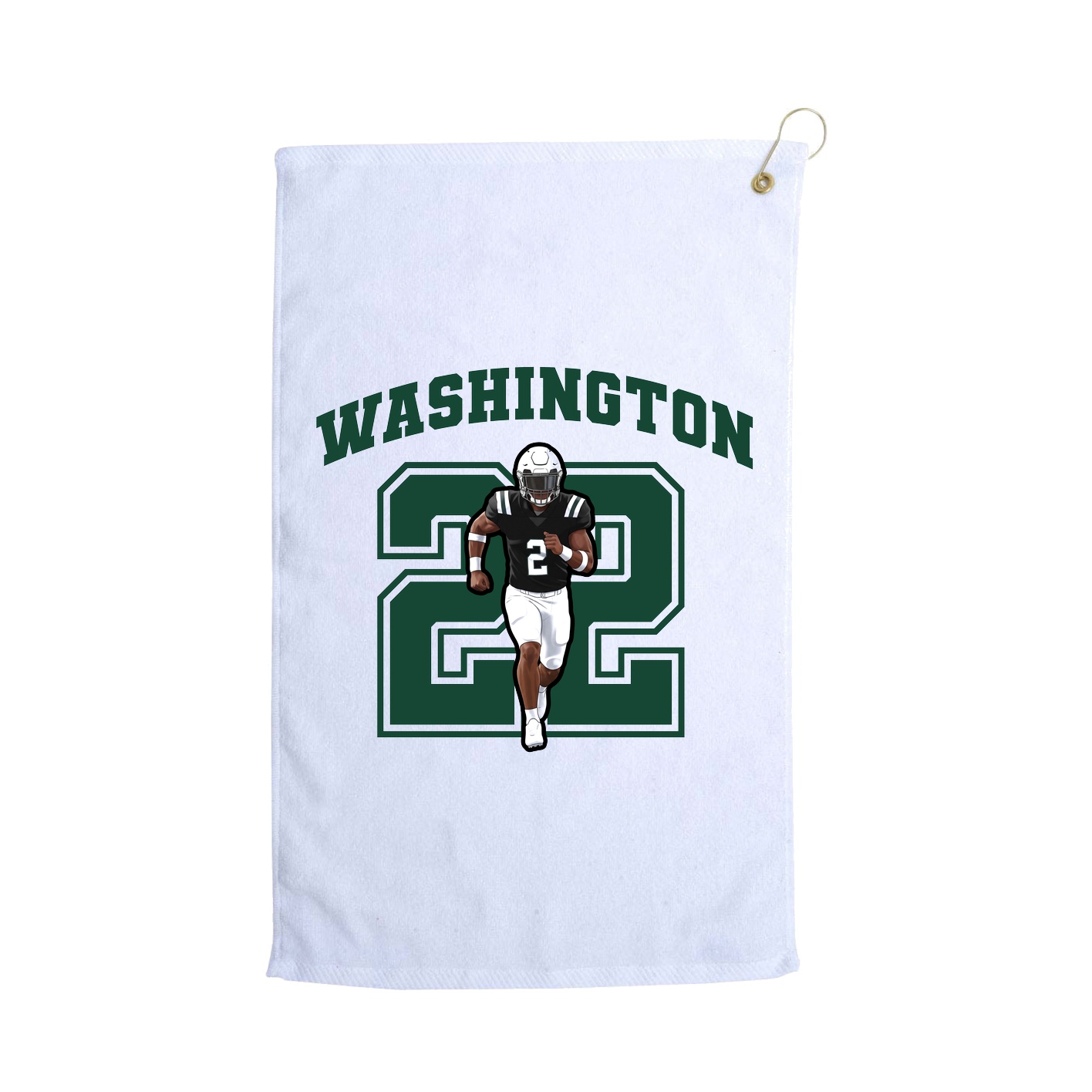 Golf Towel — Number in White