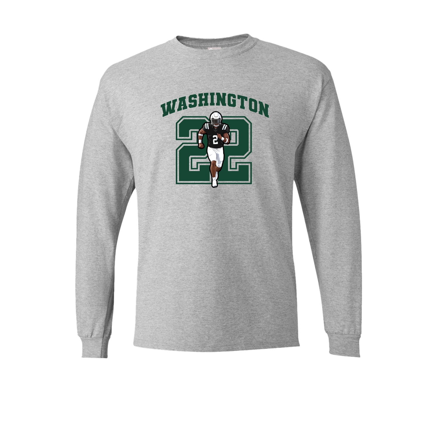 Long Sleeve Tee — Number in Grey