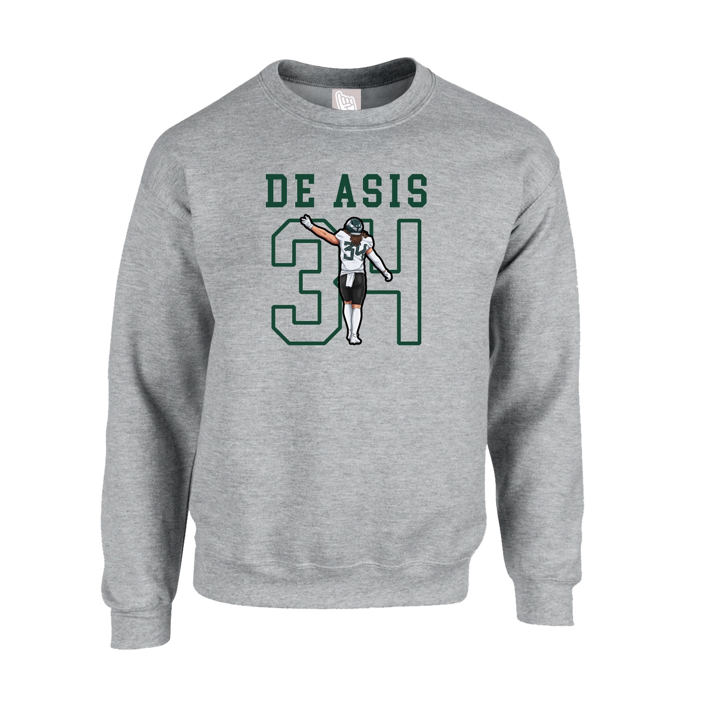 Fleece Crew — Shirsey in Grey