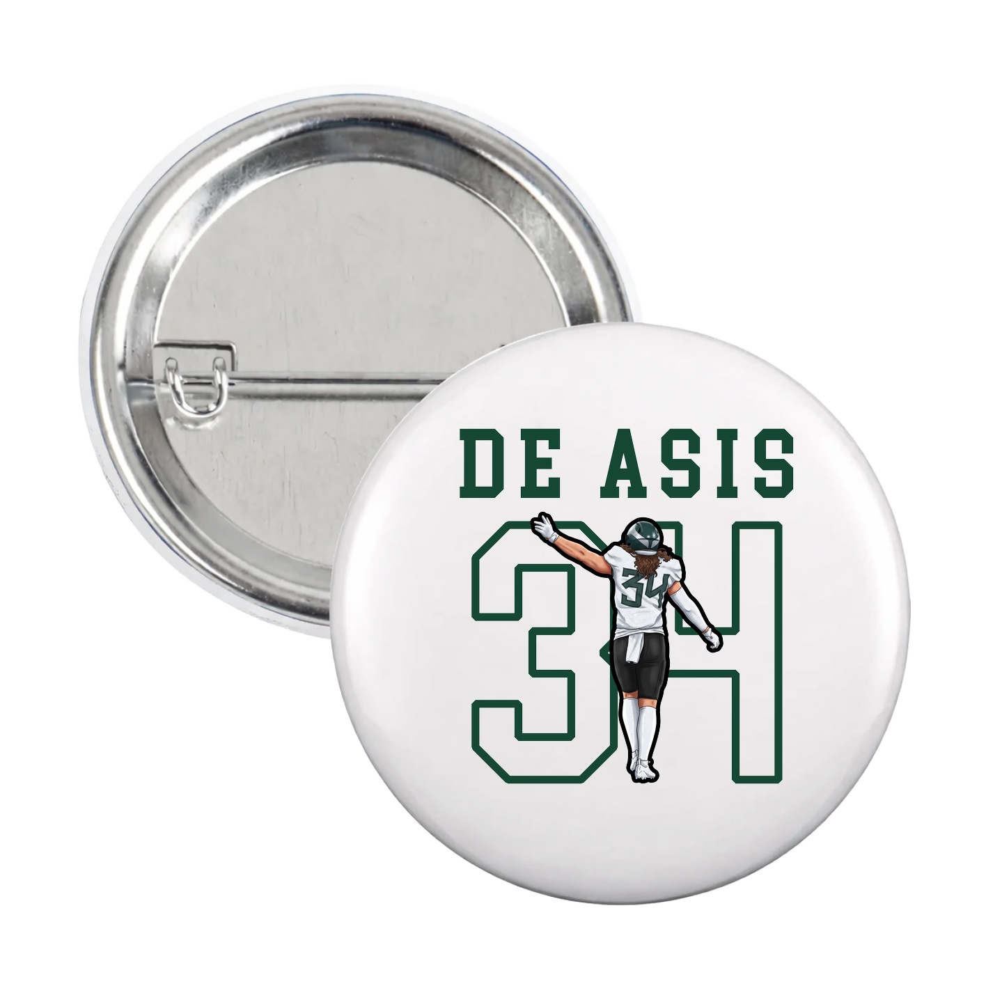 Game Day Button — Shirsey in White