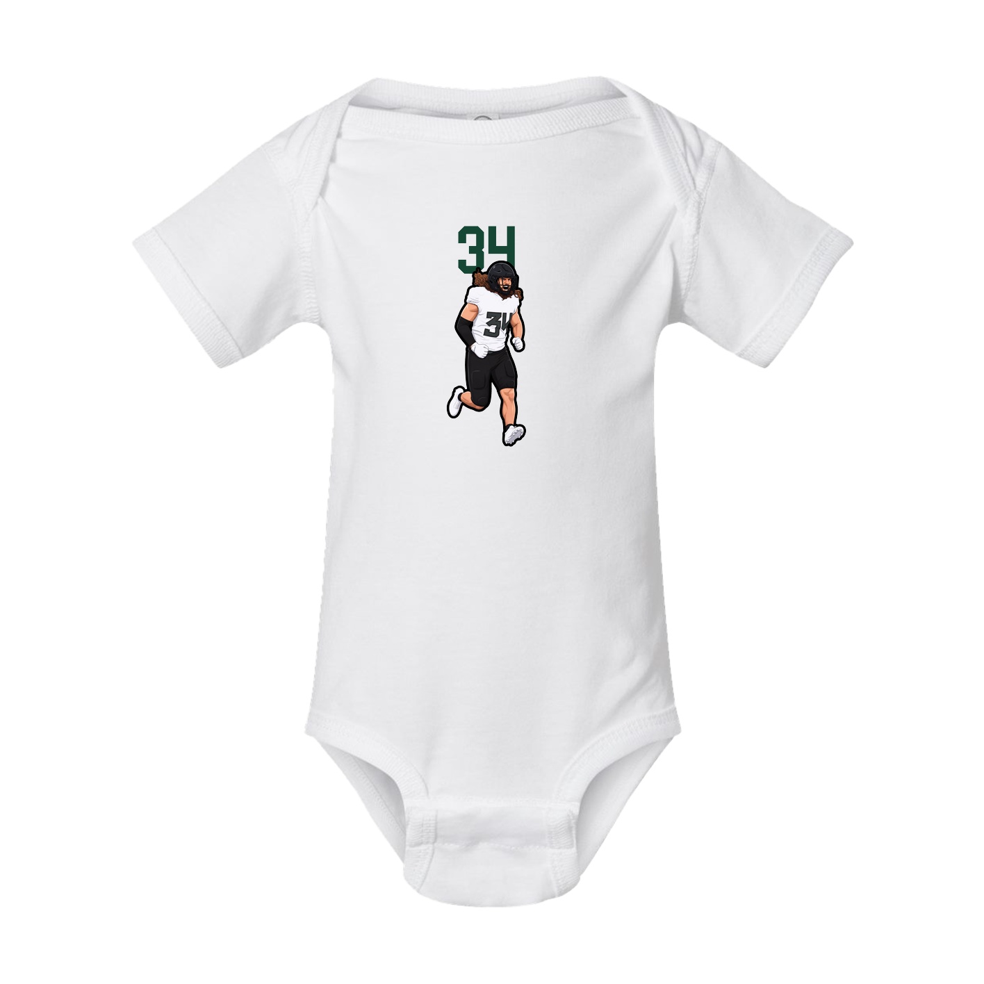 Baby Onesie — Number Top in White