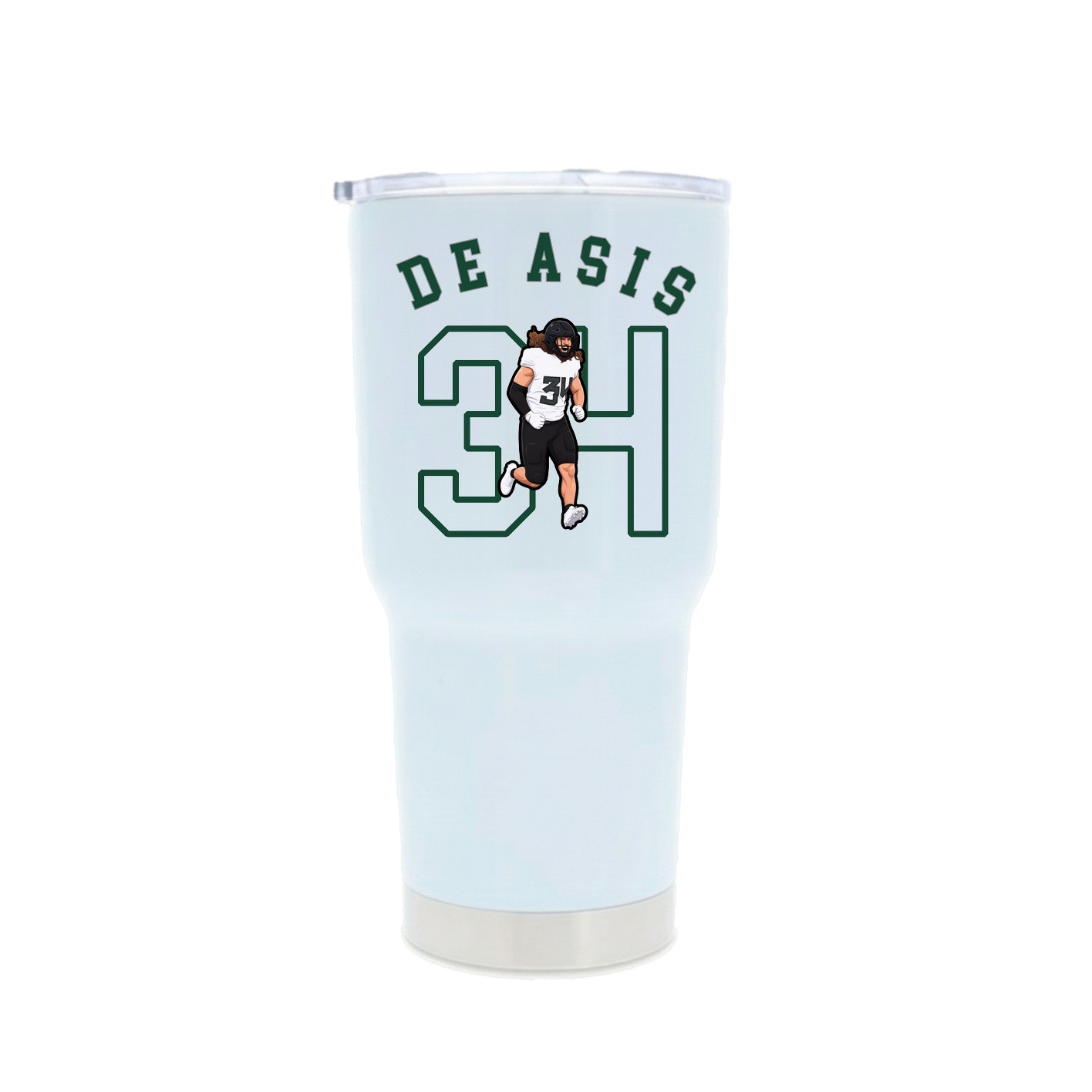 30oz Stainless Steel Tumbler — Shirsey Arch in White