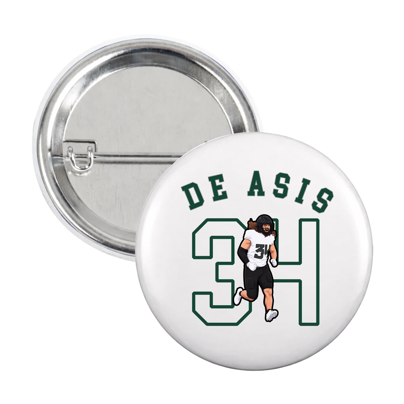 Game Day Button — Shirsey Arch in White