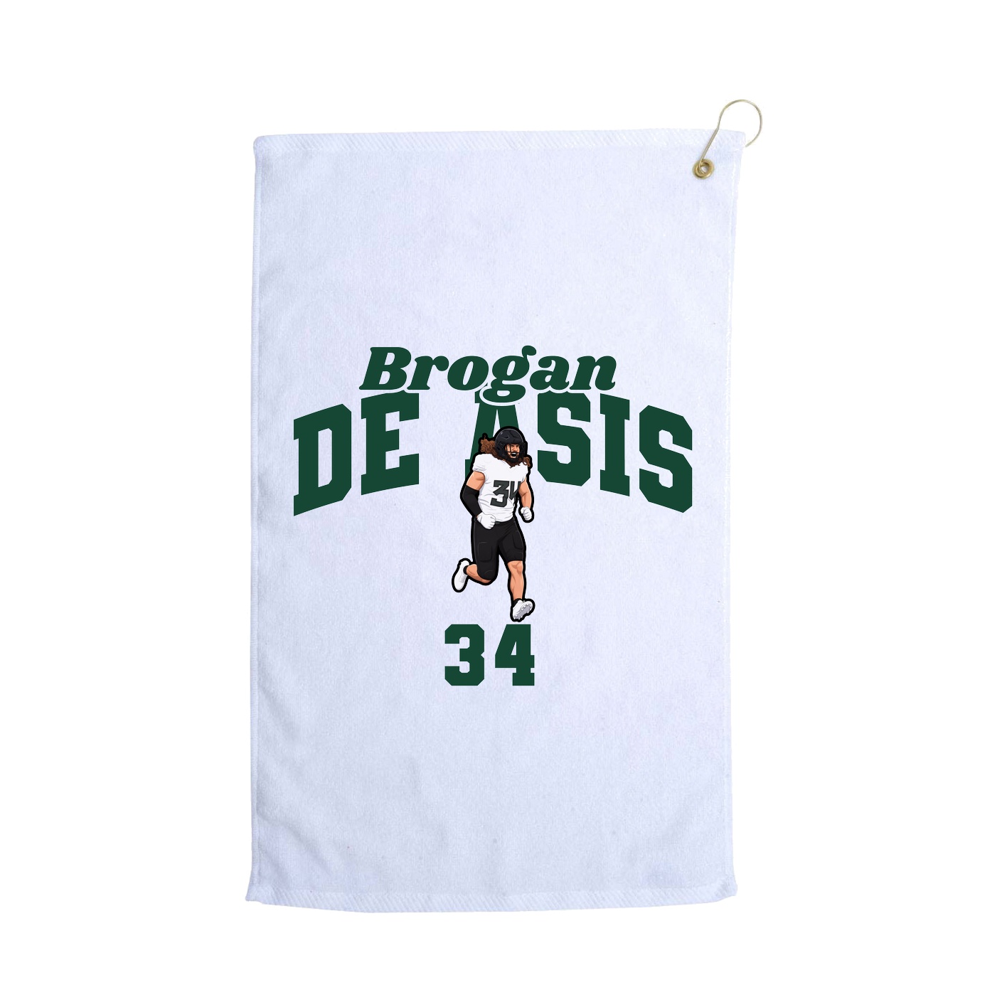 Golf Towel — Signature Arch in White