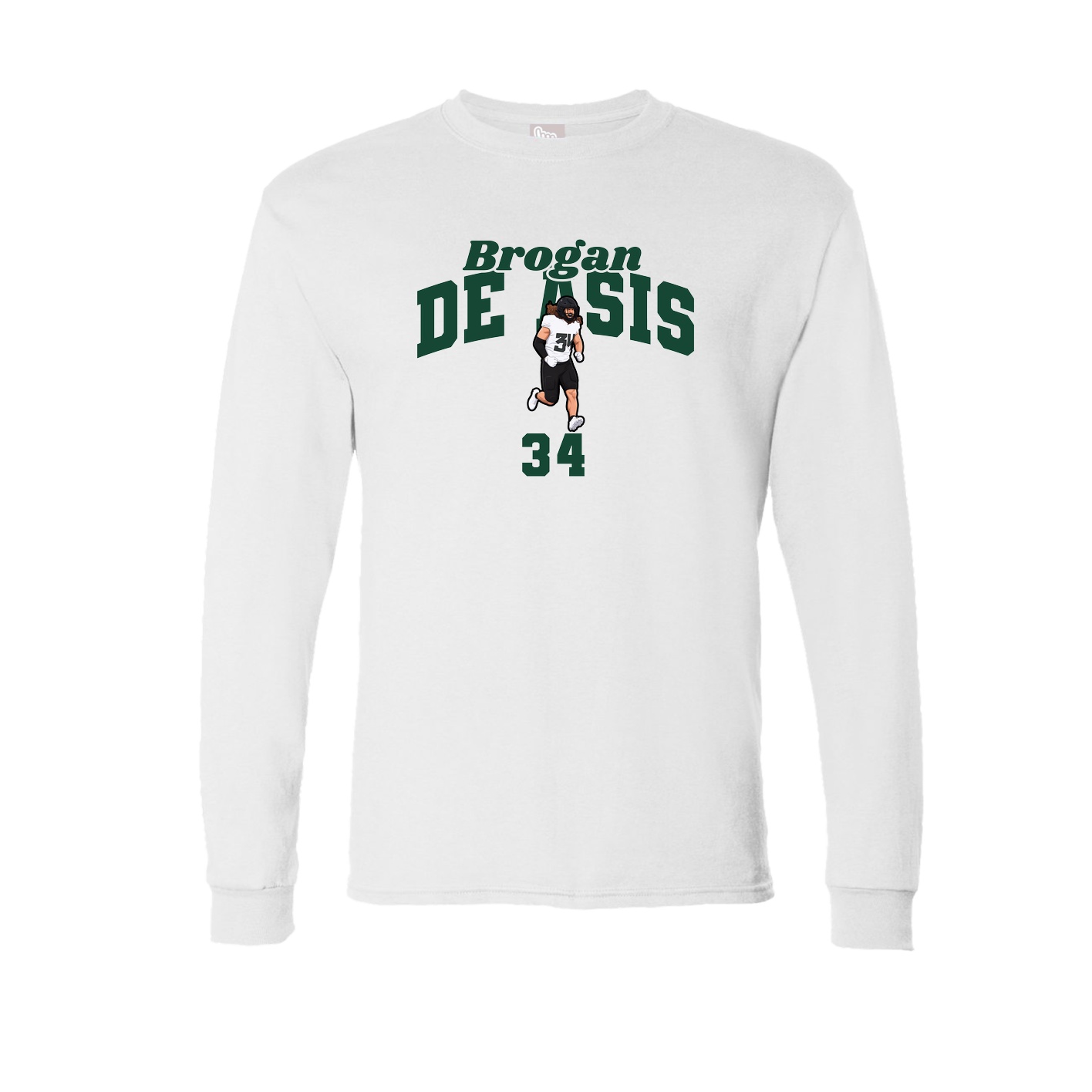 Long Sleeve Tee — Signature Arch in White