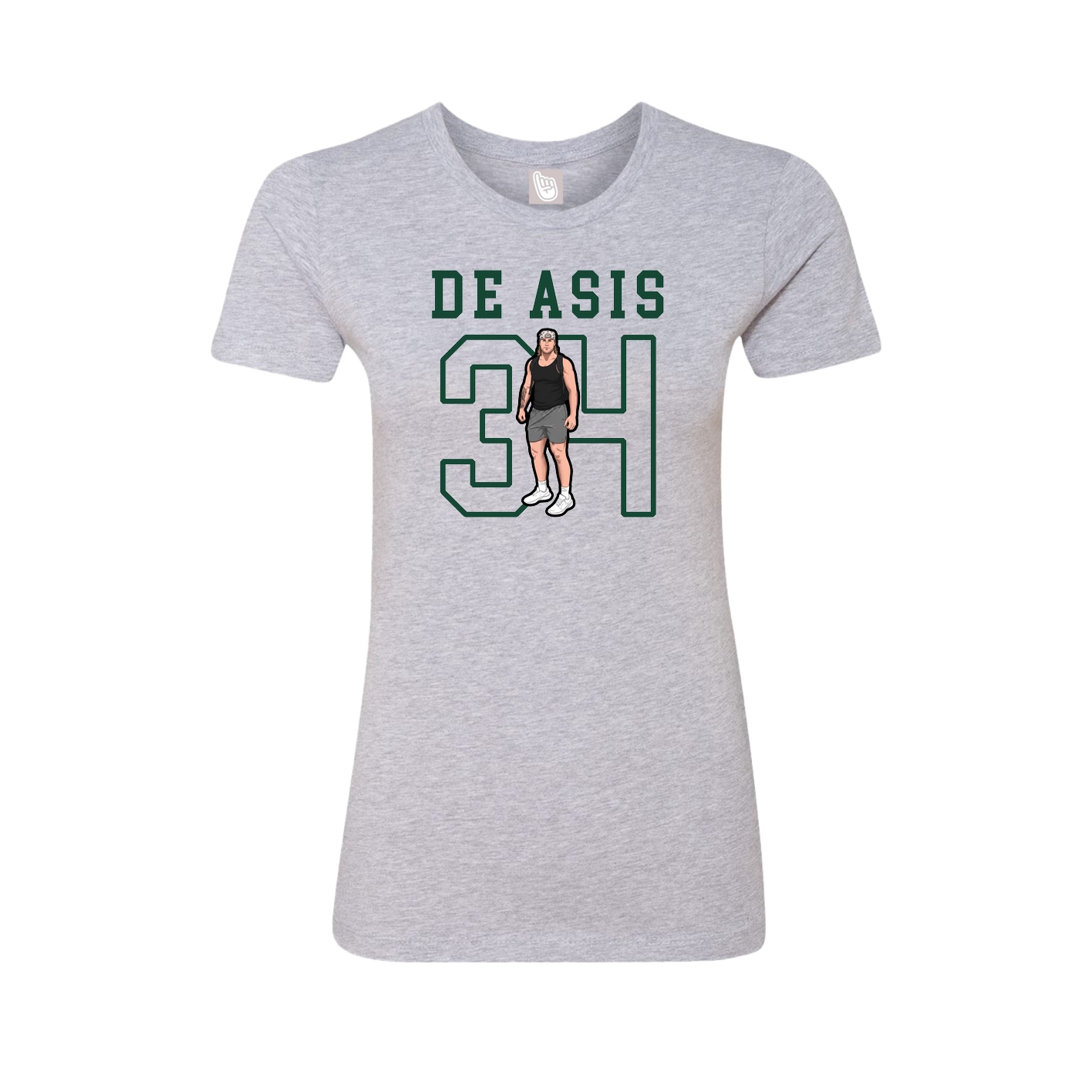 Fitted Women's Tee — Shirsey in Grey