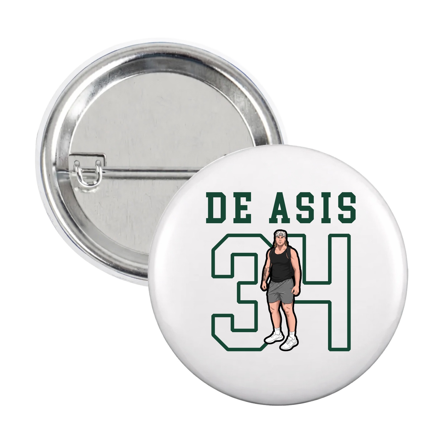 Game Day Button — Shirsey in White