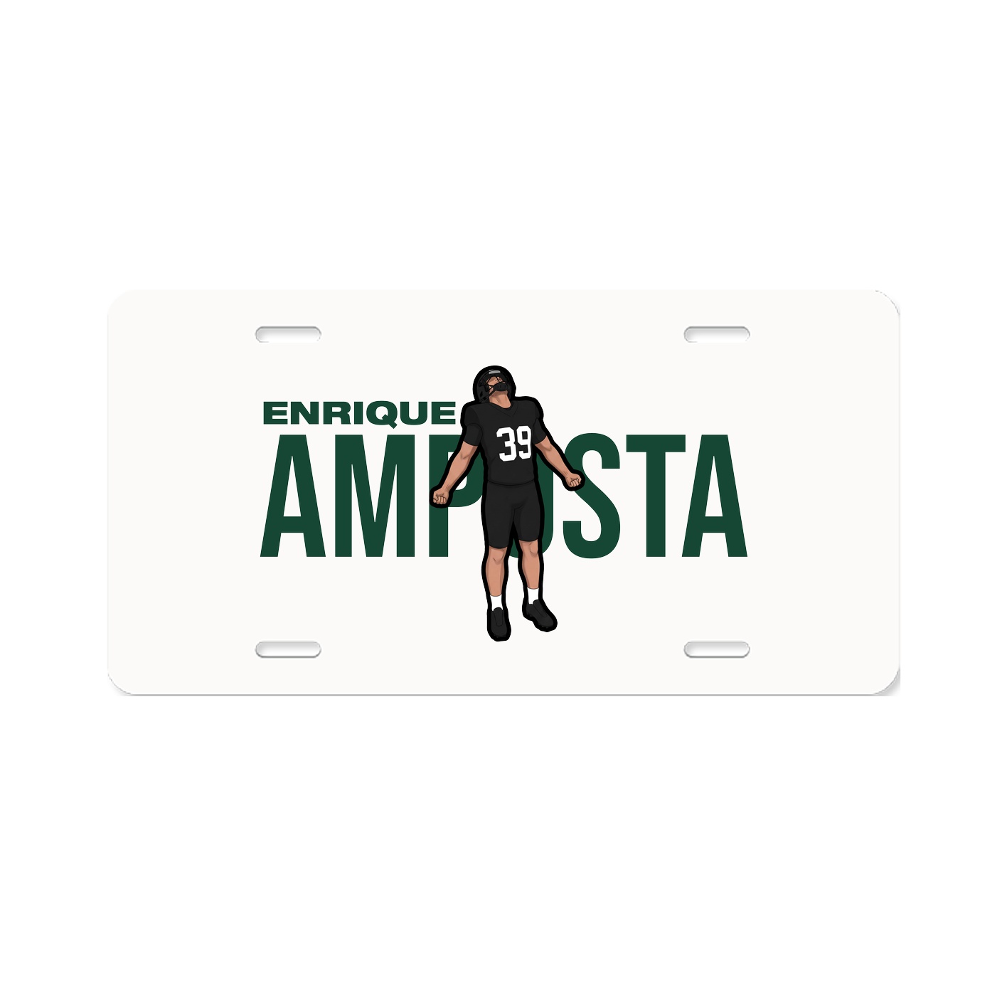 License Plate — Player Name in Classic