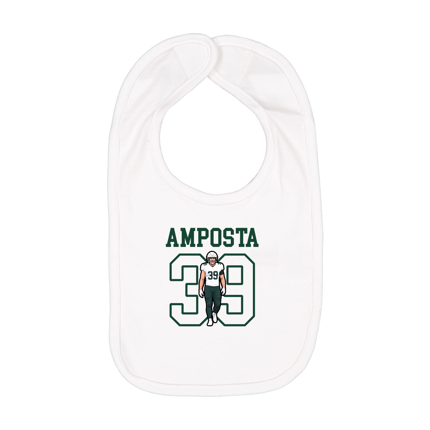 Infant Bib — Shirsey in White