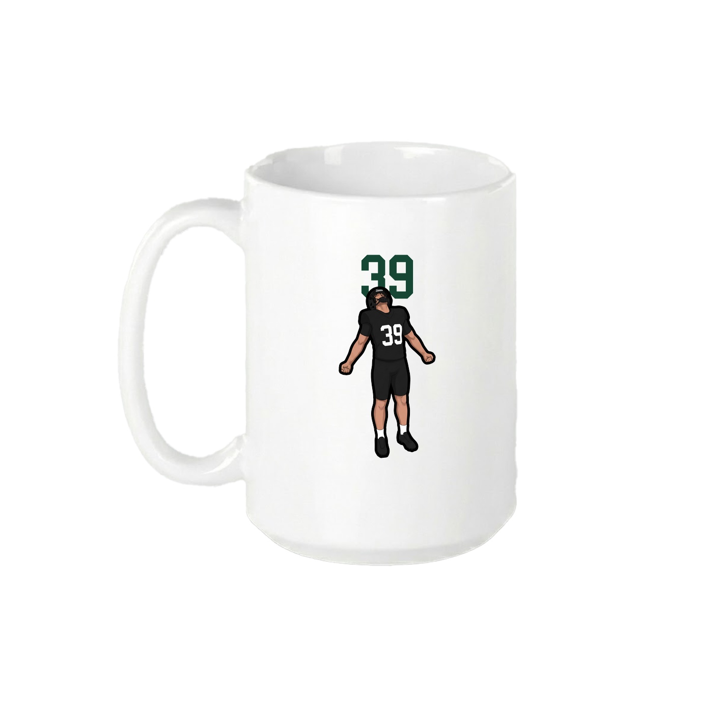 15oz Coffee Mug — Number Top in White
